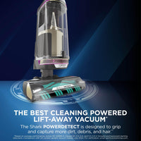 Shark PowerDetect Corded Upright Vacuum Cleaner, DuoClean Detect, Reverse Clean, Anti Hair Wrap Plus, Anti-Allergen, 8m Cord, 1.3L, Dusting Brush, Pet, Crevice, Multi Surface Tools & Bag, AZ3900UKTBK