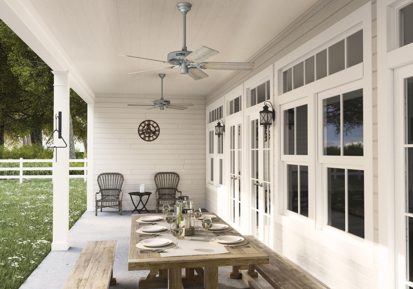 Hunter Fan Company 51123 Original Ceiling Fan, 52, Matte Silver