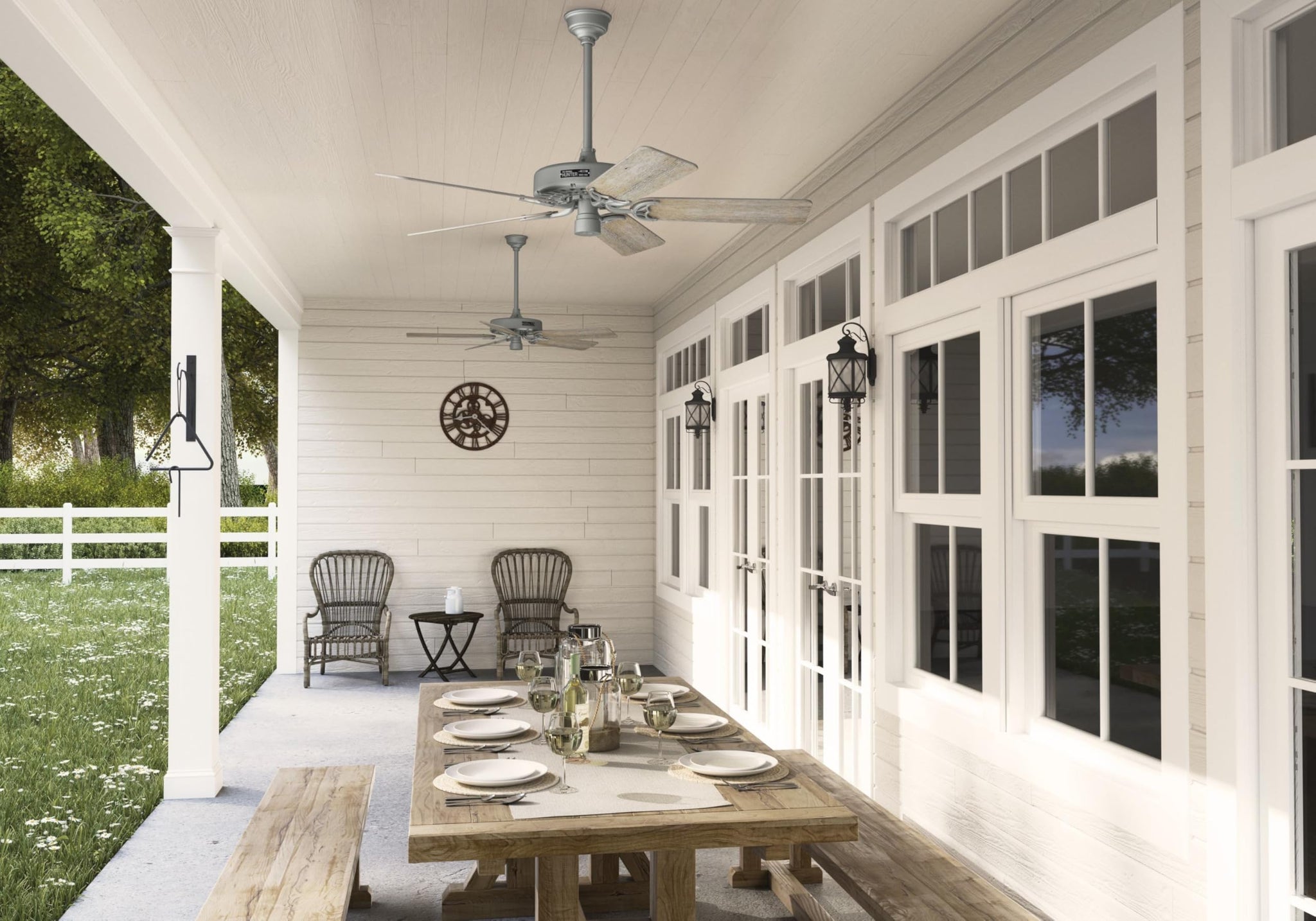 Hunter Fan Company 51123 Original Ceiling Fan, 52, Matte Silver