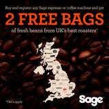 Sage Barista Express, Manual Tamping, Standard Milk Jug, Bean to Cup Coffee Machine with Grinder, Manual Milk Frother, Brushed Stainless Steel