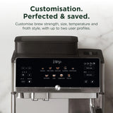 Ninja AutoBarista Automatic Espresso, Filter Coffee and Cold Brew Machine, 10 Drink Programs and 4 Milk Froth Presets, 250g Hopper, Dishwasher Safe Removable Parts, Silver AE1001UK