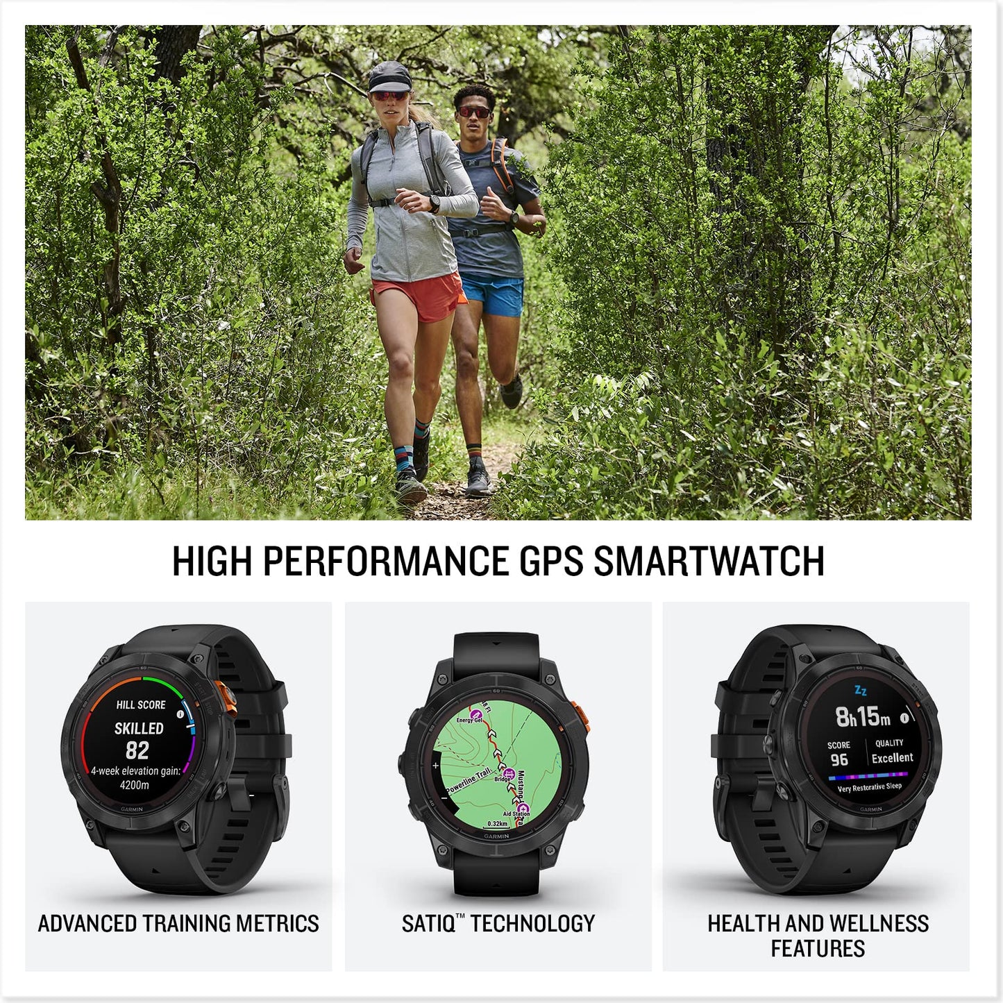 Garmin fēnix 7 PRO SOLAR, 47mm GPS smartwatch, multisport, SOLAR charging, advanced health & training features, touchscreen & Buttons, up to 22 days battery life, Graphite