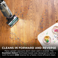 Shark PowerDetect Corded Upright Vacuum Cleaner, DuoClean Detect, Reverse Clean, Anti Hair Wrap Plus, Anti-Allergen, 8m Cord, 1.3L, Dusting Brush, Pet, Crevice, Multi Surface Tools & Bag, AZ3900UKTBK