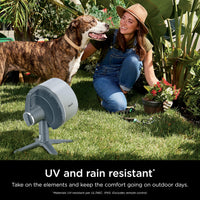 Shark FlexBreeze TableMate Cordless Fan, High-Velocity, Indoor & Outdoor Use, 20m Cooling Reach, Quiet & Portable, Weather-Resistant, 5 Speeds, Oscillating, Remote Control, FA150UK