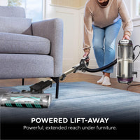 Shark PowerDetect Corded Upright Vacuum Cleaner, DuoClean Detect, Reverse Clean, Anti Hair Wrap Plus, Anti-Allergen, 8m Cord, 1.3L, Dusting Brush, Pet, Crevice, Multi Surface Tools & Bag, AZ3900UKTBK