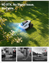 YUKA mini 2 800 Perimeter Cordless Robot Lawn Mower - Up to 800 m², 360° Navigation LiDAR + Camera with AI Driven Detection of Over 300 Obstacles, DropMow, 45% Slopes