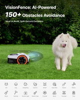 Segway Navimow i205 AWD Robotic Lawn Mower without Boundary, All-Wheel-Drive for 45% Slopes, EFLS NRTK + Vision, Auto Mapping, Incl. 2.55 Ah Battery, Rec. 500 m², No RTK Antenna Required