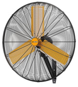 AIRWIZARD 30 inch Oscillating High Velocity Wall Mount Fan, 8550 CFM Industrial Heavy Duty Metal Wall Fans, 3 Speeds, Adjustable Height and Tilt, Commercial Shop Fan for Garage, Workshop