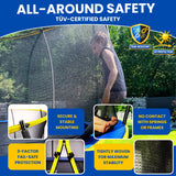 ZERO GRAVITY Ultima 5 Rectangular Barrel Trampoline in 3 Sizes. High Specification with Safety Enclosure Netting and Ladder (10ft x 7ft Barrel)